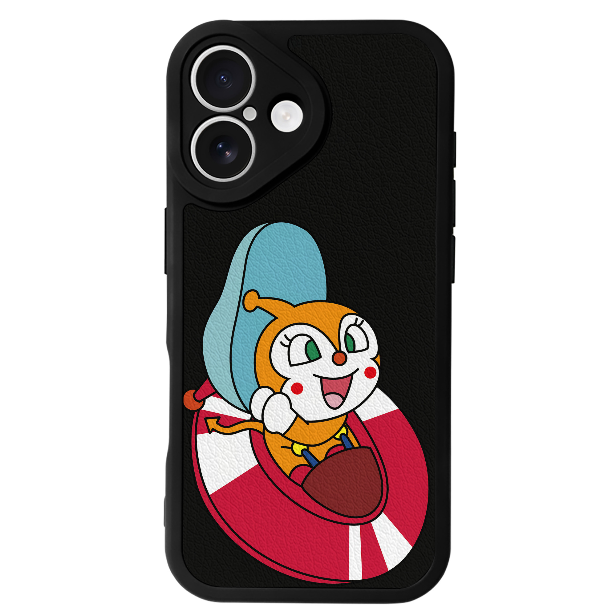 （画像用） アンパンマン Anpanman 【iPhone 16シリーズ対応】シリコンスマホケース（レザー調） 材質：シリコン